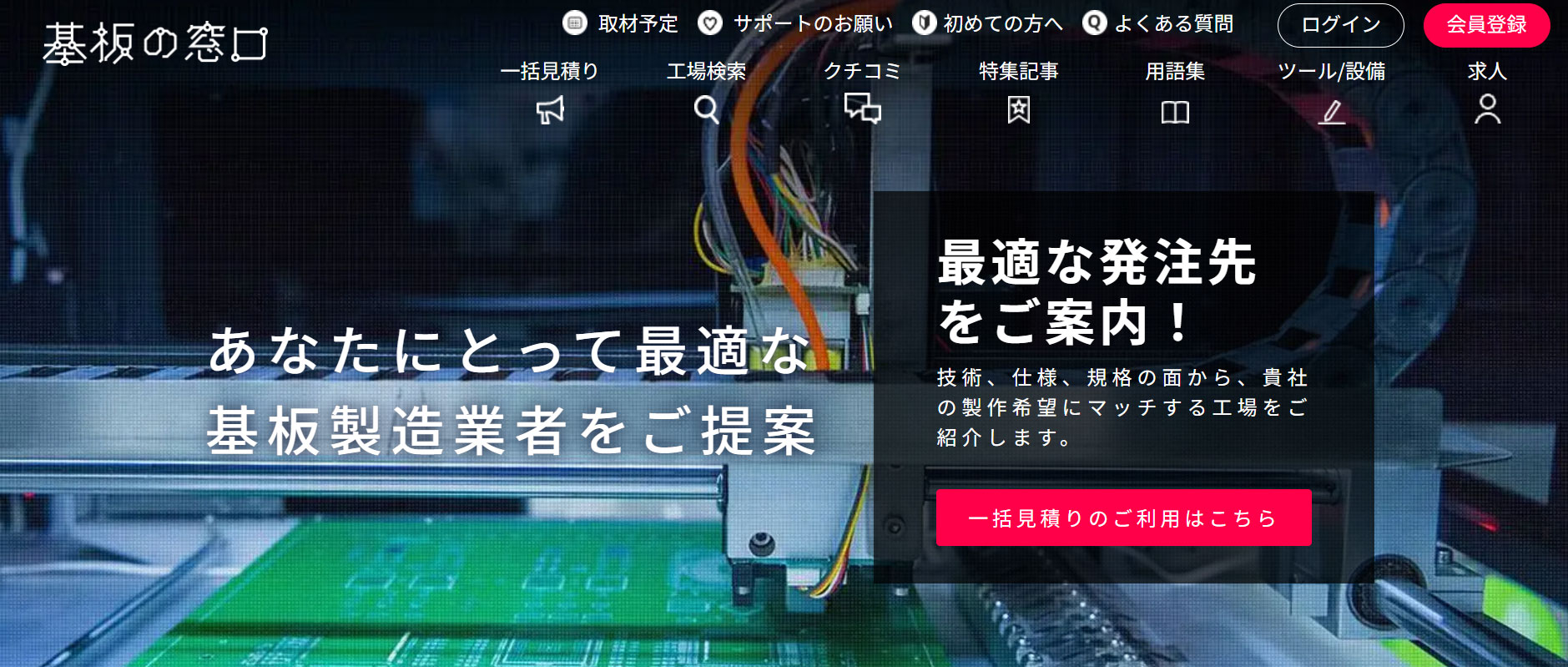 基板の窓口 Screen